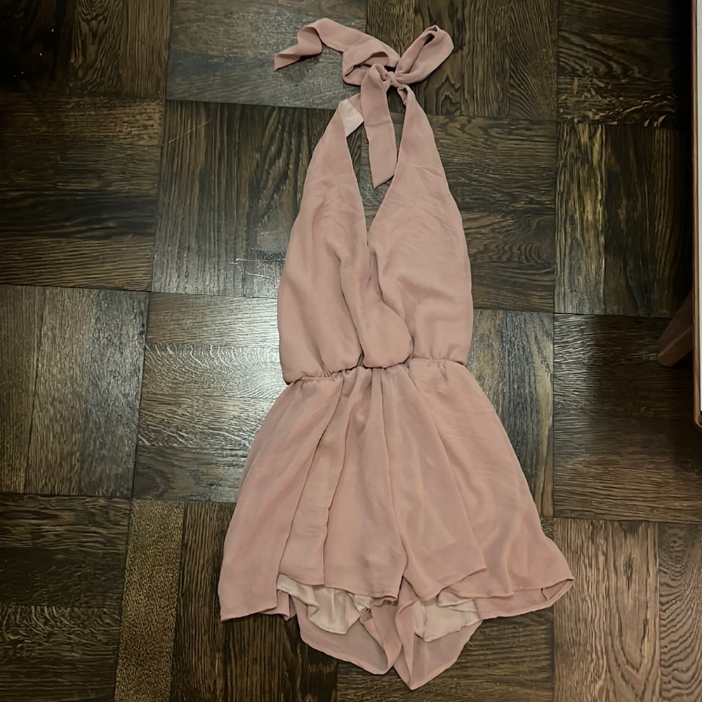 Final Touch dusty pink romper